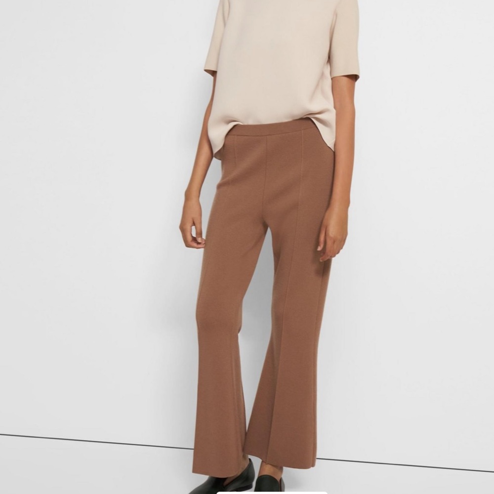 Theory flare wool pant